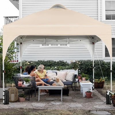 Yaheetech 10x10ft Outdoor Pop Up Canopy For Garden Patio Park Market 1 Yaheetech 10x10ft Outdoor Pop Up Canopy For Garden Patio Park Market