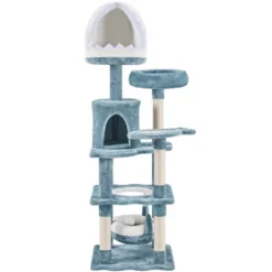 Yaheetech 61inch Multi-Level Ocean-themed Cat Tree, Blue 11 Yaheetech 61inch Multi-Level Ocean-themed Cat Tree, Blue -Furniture GUEST 9f1cbeab 99d9 4cb4 9307 971cbf8555d9