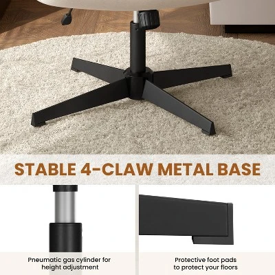 Yaheetech Fabric Swivel Desk Chair Office Chair For Home Office 5 Yaheetech Fabric Swivel Desk Chair Office Chair For Home Office - Image 5