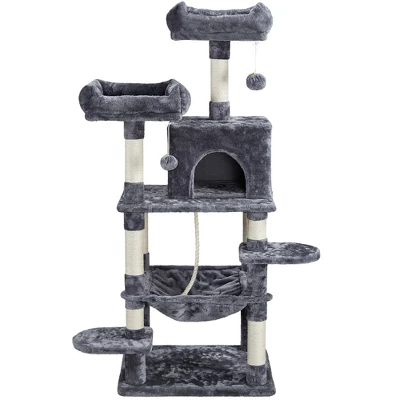 Yaheetech 59" Large Cat Tower With Plush Perch 8 Yaheetech 59" Large Cat Tower With Plush Perch - Image 8