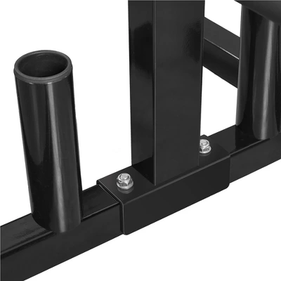 Yaheetech 2" Olympic Plate & Bar Holder Weight Bumper Plates Tree Stand Rack Black 5 Yaheetech 2" Olympic Plate & Bar Holder Weight Bumper Plates Tree Stand Rack Black - Image 5