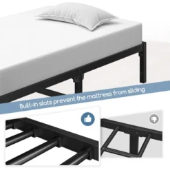 Yaheetech Metal Platform Bed Frame With Ultra-Durable Steel Slat Support -Furniture GUEST a264c035 44e3 447f b6b6 6c617d56325b