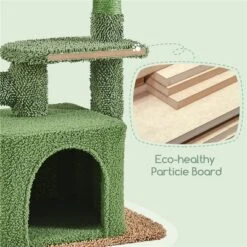 Yaheetech 29"H Cactus Cat Tree Cat Furniture With Natural Sisal Green/Brown -Furniture GUEST a36ab76f 3926 4638 b5ba 679a3c703087