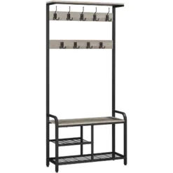 Yaheetech 72"H Multifunctional Hall Tree Entryway Coat Rack With Top Shelf 13 Yaheetech 72"H Multifunctional Hall Tree Entryway Coat Rack With Top Shelf -Furniture GUEST a37945ec 63f6 4f48 b1ac ec3f752332fb