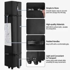 Yaheetech 10×10 FT Portable Pop Up Canopy Tent With Roller Bag -Furniture GUEST a3afda95 1333 480b ac1a 6e8282d6e710