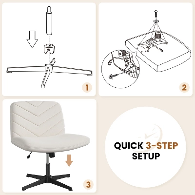 Yaheetech Fabric Swivel Desk Chair Office Chair For Home Office 6 Yaheetech Fabric Swivel Desk Chair Office Chair For Home Office - Image 6