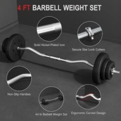 Yaheetech 44 Lb Detachable Curl Bar Set For Strength Training 9 Yaheetech 44 Lb Detachable Curl Bar Set For Strength Training -Furniture GUEST a3f74327 2d5c 436f abff 0955819cfd0e