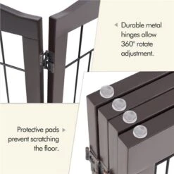 Yaheetech 31.5″ Height Pet Gate With Wood And Wire For Doorway -Furniture GUEST a4fc5dea 281d 4168 89ef 6d6fe04765c3
