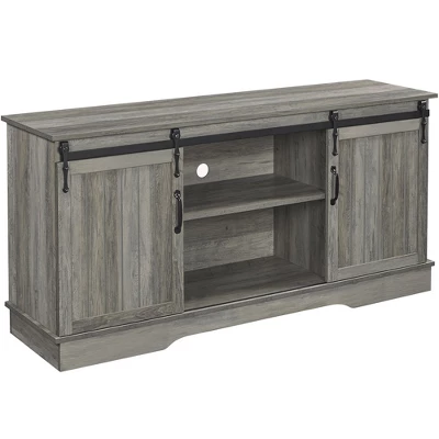 Yaheetech TV Stand Wih Storage, 58" Entertainment Center With Sliding Barn Door 9 Yaheetech TV Stand Wih Storage, 58" Entertainment Center With Sliding Barn Door - Image 9