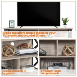 Yaheetech TV Stand For TVs Up To 65 Inch With Storage Compartments 11 Yaheetech TV Stand For TVs Up To 65 Inch With Storage Compartments -Furniture GUEST a51d92df cc09 4ee5 9bac 808a95a8a1e8