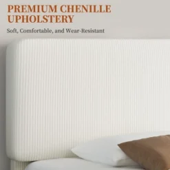 Yaheetech Upholstered Bed Frame With Adjustable Headboard And Mattress Foundation With Wooden Slat Support 11 Yaheetech Upholstered Bed Frame With Adjustable Headboard And Mattress Foundation With Wooden Slat Support -Furniture GUEST a624cdb3 396b 48c5 946f ffa6127ace9e