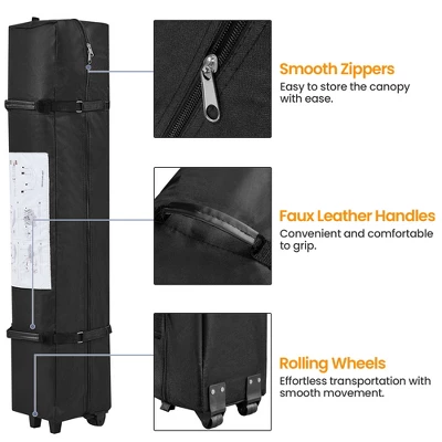 Yaheetech 13X13 Ft Portable Pop-Up Canopy With Adjustable Height And Ground Anchors & Guy Lines 5 Yaheetech 13X13 Ft Portable Pop-Up Canopy With Adjustable Height And Ground Anchors & Guy Lines - Image 5