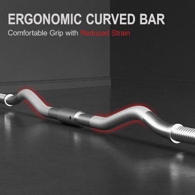 Yaheetech 44 Lb Detachable Curl Bar Set For Strength Training 5 Yaheetech 44 Lb Detachable Curl Bar Set For Strength Training - Image 5