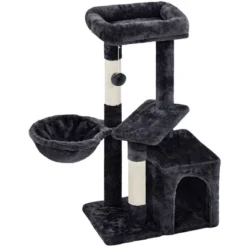 Yaheetech 33" Small Plush Cat Tree With Condo For Kittens -Furniture GUEST a8a65f60 e3f2 42b4 bc26 e5ee0b520680