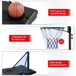 Yaheetech Portable Basketball Hoop For 4 To 10-Year-Old Kids -Furniture GUEST aa93bbcc edbf 496a 935f 994c13513fde