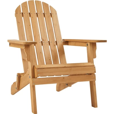 Yaheetech Folding Adirondack Chair Solid Wood Garden Chair Weather Resistant 10 Yaheetech Folding Adirondack Chair Solid Wood Garden Chair Weather Resistant - Image 10