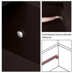 Yaheetech 3-tier Side Table With Power Outlets And USB Ports, Espresso -Furniture GUEST ab7e8273 d72f 46e5 9dab e7724da8a28e