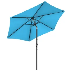 Yaheetech 9FT Patio Umbrella Market Umbrella With Button Tilt And Crank -Furniture GUEST ad02a34a b200 41f9 adeb 3b0e11f97a08