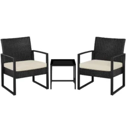 Yaheetech 3 Piece Patio Set Modern PE Bistro Furniture Conversation Sets 18 Yaheetech 3 Piece Patio Set Modern PE Bistro Furniture Conversation Sets -Furniture GUEST ae124f8b 7427 464c 80bd 1cf7f950e33f