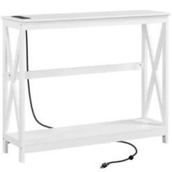 Yaheetech 2-Tier Sofa Table With Outlet For Hallway/Living Room/Corridor 13 Yaheetech 2-Tier Sofa Table With Outlet For Hallway/Living Room/Corridor -Furniture GUEST ae7d9c7e c049 4f89 808f 76b217af1f7c
