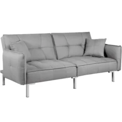 Yaheetech Fabric Futon Sofa Bed With Armrest Adjustable Backrest For Living Room 21 Yaheetech Fabric Futon Sofa Bed With Armrest Adjustable Backrest For Living Room -Furniture GUEST af6ef433 da34 4304 beea e246666e8622