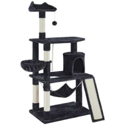 Yaheetech 63.5"H 4-Level Plush Cat Tree For Small/Medium Cats 18 Yaheetech 63.5"H 4-Level Plush Cat Tree For Small/Medium Cats -Furniture GUEST b01616b6 14ff 4781 bb74 5884b2e1d30f