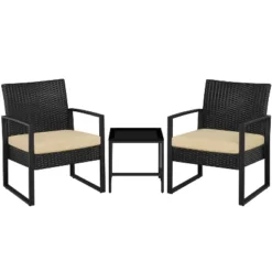 Yaheetech 3 Piece Patio Set Modern PE Bistro Furniture Conversation Sets 21 Yaheetech 3 Piece Patio Set Modern PE Bistro Furniture Conversation Sets -Furniture GUEST b0c42037 7361 48ff 8506 b13f50a4d062