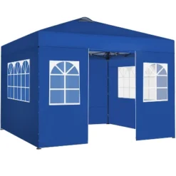Yaheetech 10x10 FT One-Push Pop Up Canopy Tentwith 4 Side Walls & Roller Bag -Furniture GUEST b0e57a24 18dc 43de 9c90 6824a4fc31d7
