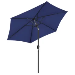 Yaheetech 9FT Patio Umbrella Market Umbrella With Button Tilt And Crank -Furniture GUEST b147549f ef49 414a b525 fbc8fdb4e46f
