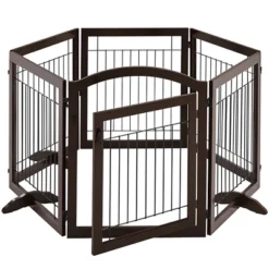 Yaheetech 34" Height Tall Pet Gate With Wood And Wire For Doorway 19 Yaheetech 34" Height Tall Pet Gate With Wood And Wire For Doorway -Furniture GUEST b160d31f bcca 4373 a602 b918b065f269