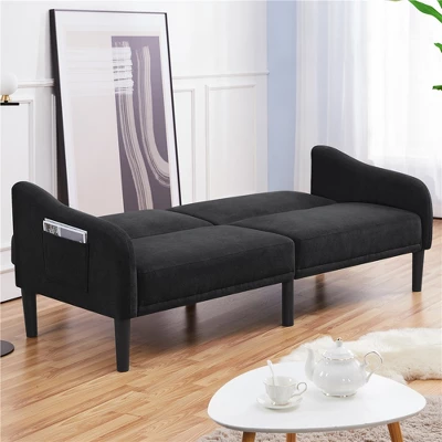 Yaheetech Upholstered Convertible Sofa Bed Futon With Adjustable Split Back 5 Yaheetech Upholstered Convertible Sofa Bed Futon With Adjustable Split Back - Image 5