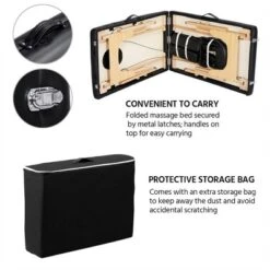 Yaheetech Portable And Adjustable Massage Table Bed, Spa Table With Headrest, Armrest, Hand Pallet, Face Cradle -Furniture GUEST b1a7c35e b8d5 4f3d 8721 29d3a2718c2c 1