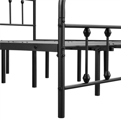 Yaheetech Iron Platform Bed Frame With High Headboard And Footboard 4 Yaheetech Iron Platform Bed Frame With High Headboard And Footboard - Image 4