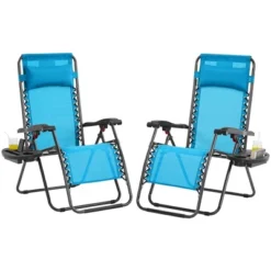 Yaheetech Set Of 2 26in Outdoor Zero Gravity Chair Patio Lounge Camping Chair -Furniture GUEST b1c4da6c 90be 4f0a b2b2 fa9fe015bb7f