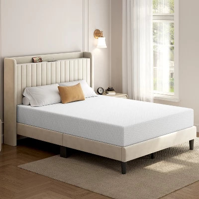 Yaheetech 10" Gel Memory Foam Mattress With Green Tea Scent, Cooling Tech, 3 Foam Layers 9 Yaheetech 10" Gel Memory Foam Mattress With Green Tea Scent, Cooling Tech, 3 Foam Layers - Image 9