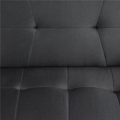 Yaheetech Fabric Futon Sofa Bed With Armrest Adjustable Backrest For Living Room 7 Yaheetech Fabric Futon Sofa Bed With Armrest Adjustable Backrest For Living Room - Image 7