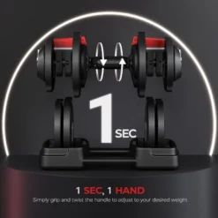 Yaheetech 2-in-1 Quick-Adjust Dumbbell Weight Set With 16 Adjustable Weights For Home Gym Full Body Strength Training -Furniture GUEST b49bb748 d1da 4e53 a1cc 02ac27146e70