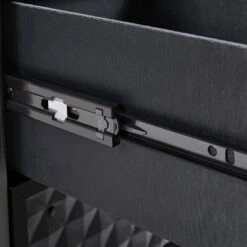 Yaheetech Professional Rolling Makeup Train Case With Drawers, Black -Furniture GUEST b5ff2f4f 471e 4772 b4bc a6d9418ee040