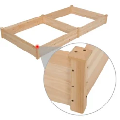 Yaheetech Wooden Raised Garden Bed For Vegetable Flower Planting Wood 9 Yaheetech Wooden Raised Garden Bed For Vegetable Flower Planting Wood -Furniture GUEST b6287f5c 8970 479a 90b6 80cce05ccea8