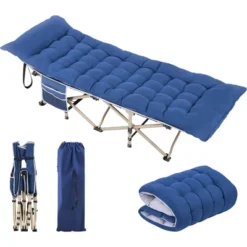 Yaheetech Folding Camping Cot With Mat And Carry Bag -Furniture GUEST b67e3f00 fe4b 4f9b b253 87fa669b6d10