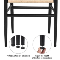 Yaheetech Modern Metal Weave Armchair Frame Dining Chair, Set Of 2, For Living Room -Furniture GUEST b76a7ad0 4aa3 43f0 8cff 6730c60305ab