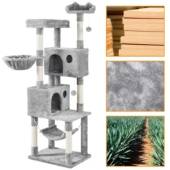 Yaheetech 73"H 4-level Plush Cat Tree Tower With Condos Platform 10 Yaheetech 73"H 4-level Plush Cat Tree Tower With Condos Platform -Furniture GUEST b7ea8f26 b3e1 4c37 b7e7 f7cc01629bca
