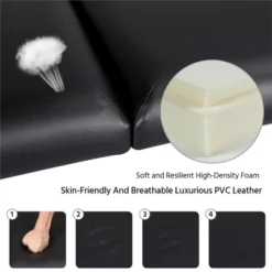 Yaheetech Adjustable Massage Bed 2 Sections Folding Massage Table Black 13 Yaheetech Adjustable Massage Bed 2 Sections Folding Massage Table Black -Furniture GUEST b8049339 bc60 4eb8 9e92 9616c7bc236a