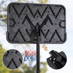 Yaheetech Portable Basketball Hoop For Teens Adults Black/Orange 12 Yaheetech Portable Basketball Hoop For Teens Adults Black/Orange -Furniture GUEST b806fa48 8727 4f68 bb79 eb31f9639438
