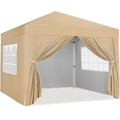 Yaheetech 10x10ft Pop-up Canopy With Sandbags And Wheeled Carry Bag -Furniture GUEST bb2647ab a002 4c63 b6bb 8bf16b515984
