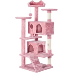 Yaheetech 54"H Cat Tree With 2 Condos For Kittens Small Cats -Furniture GUEST bc0fc15d 653c 4168 bb30 876c4968b62d