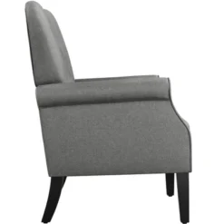Yaheetech Fabrics Upholstered Accent Chair Arm Chair For Living Room -Furniture GUEST be0c5614 7897 4de4 8f53 05adcaaddf97