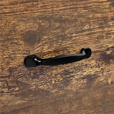 Yaheetech Vintage Mobile Letter Size Rolling File Cabinet With Drawer And Open Shelf For Home Office 4 Yaheetech Vintage Mobile Letter Size Rolling File Cabinet With Drawer And Open Shelf For Home Office - Image 4