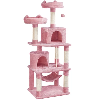 Yaheetech 62.2"H 3-Level Cat Tower With 2 Condos For Indoor Cats 12 Yaheetech 62.2"H 3-Level Cat Tower With 2 Condos For Indoor Cats - Image 12