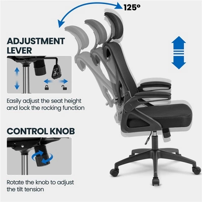 Yaheetech High Back Office Chair Computer Chair With Armrest 6 Yaheetech High Back Office Chair Computer Chair With Armrest - Image 6